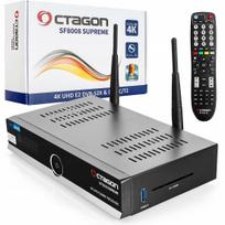 TV imtuvas Octagon SUPREME SAT, DVB-S2X, DVB-C/T2, Dual OS, WiFi 1200Mbps