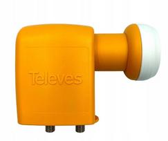 Dvigubas konverteris Televes 747802, Full HD, profesionalus