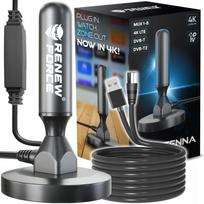 Kambarinė aktyvi DVB-T TV antena STRONG su LTE filtru, MUX-8, stiprintuvu ir magnetiniu pagrindu
