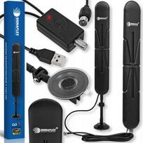 TV kambario antena ACTIVE, UHF/VHF/FM, DVBT-2, 44 dBi, FHD/4K