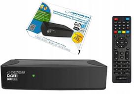 Skaitmeninis TV imtuvas Esperanza EV108R, DVB-T2, H.265 HEVC, Full HD, HDMI, SCART, USB, nuotolinio valdymo pultas