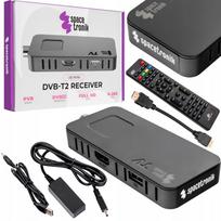 Televizoriaus dekoderis Spacetronik DVB-T2 HEVC H.265, Full HD, HDMI, USB, su nuotolinio valdymo pultu