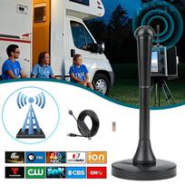 HD TV antena, 360° priėmimas, tinka svetainei, virtuvei, kemperiui