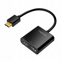 HDMI šakotuvas LogiLink 1x2, 4K 60Hz, HDMI 2.0, 0,13 m