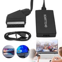 SCART į HDMI vaizdo keitiklis, tinka VHS, DVD, PAL