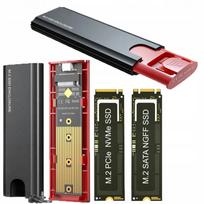 Išorinis M.2 NVMe SSD korpusas, USB-C 3.1, aliuminis, 10Gbps