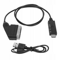 HDMI į SCART keitiklio kabelis televizoriui, VHS, VCR, DVD