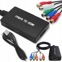 YPbPr į HDMI vaizdo keitiklis su 5x cinch garso jungtimis (L/P, L/R)