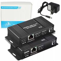 HDMI signalo stiprintuvas USB KVM į LAN RJ-45, 60 m, 1080p extenderis