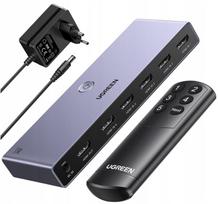 HDMI jungiklis UGREEN 5x1 su nuotolinio valdymo pultu, HDMI 2.1, 8K@60Hz
