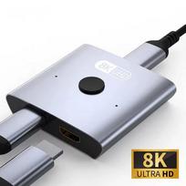 HDMI skirstytuvas NIERBO, dvikryptis, 8K 60Hz, 4K 120Hz