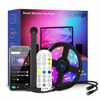 LED televizoriaus RGB juostelė su IC, programėle ir pulteliu, 45–65" ekranui