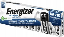 10 vnt. AA tipo Energizer L91 Ultimate Lithium baterijų