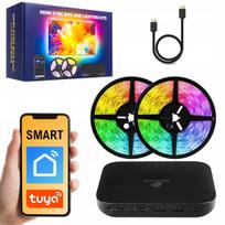 LED juostų apšvietimas televizoriui 3,8 m, HDMI, Tuya, Spacetronik
