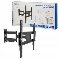 Televizoriaus sieninis laikiklis LogiLink, VESA 400x400, 32–55", iki 50 kg, juodas