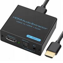HDMI garso išskyriklis VEDINDUST, 4K HDMI keitiklis, 3,5 mm, 5.1, HDCP, 1080P, DTS