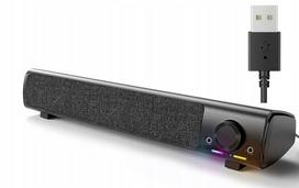 Garso kolonėlė SOUNDBAR SMALODY YXSM9011BL, 10 W, USB, LED, kompiuteriui ir PS5