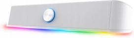 Garso kolonėlė SOUNDBAR, 12 W, RGB apšvietimas, balta, USB, 3,5 mm jungtis