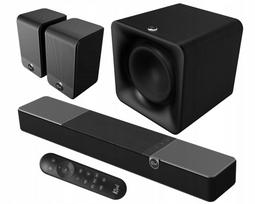 Garso sistema KLIPSCH FLEXUS CORE 100 su žemųjų dažnių garsiakalbiu Sub 100 ir galiniais SURR 100
