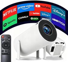 Nešiojamas projektorius HY300 PRO, 4K, išmanusis, su Android TV, WiFi