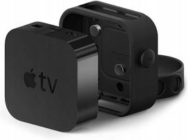 Sieninis laikiklis Apple TV, silikoninis, juodas, Elago Multi Mount, 3 montavimo būdai