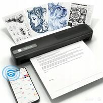Nešiojamas terminis A4 NETUM spausdintuvas dokumentams, nuotraukoms, etiketėms, tatuiruotėms