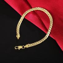Lekani 925 sterlingo sidabro apyrankė, puikūs papuošalai, 5 mm 20 cm gyvatės plokščios vyriškos grandinėlės apyrankė, apyrankė / pulsera vyrams auksas
