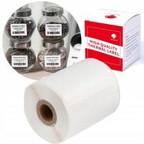 Savaime lipnios baltos termo etiketės 50x30 mm, 230 vnt., Phomemo M110/M150/M221