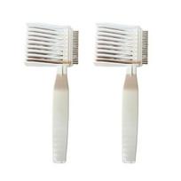 2Pcs Barber Fade Comb Anti-static Men Curved Blending Flat Top Hair Clipper 2pcs balta