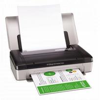 Nešiojamas HP OfficeJet 100 spausdintuvas su „Bluetooth“ ir kasetėmis