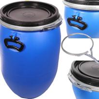 Plastikinė statinė 60 l, su sagtimi, tinkama vandeniui, rauginimui, sertifikuota