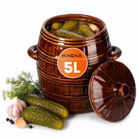 Akmens masės rauginimo statinaitė, 5 l, kopūstams ir agurkams