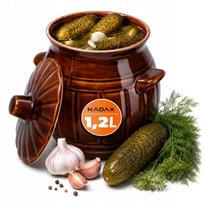 Akmens keramikos rauginimo statinė, 1,2 l, su dangčiu