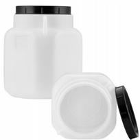 Plastikinis 20 l kvadratinis rauginimo kubilas su rankenomis, baltas, sertifikuotas