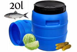 Plastikinis HDPE statinė, 20 l, maistui, vandeniui, Lenkija