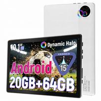 Planšetė 10" Android 15, 20GB RAM, 64GB, WiFi 6, BT 5.4, 5000 mAh, balta