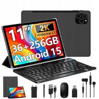 Planšetė 11" Android 15, 36GB RAM, 256GB atmintis, 4G LTE/SIM, 5G WiFi, 2000×1200 2K ekranas, aštuonių branduolių procesorius