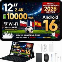 Planšetė Pockam P12 12" 8/128GB, Android 16, 10000mAh, 120Hz, WiFi, GPS, su dėklu