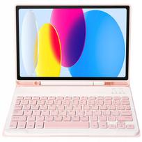 Dėklas ir klaviatūra Apple iPad 10.9 10 gen 2022 / iPad 11 A16 11 gen 2025, rožinė