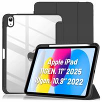 Planšetės dėklas su pieštuko laikikliu iPad 10.9 (2022) / iPad 11 (A16, 2025), juodas