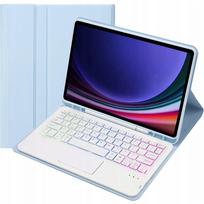 Klaviatūra dėklas su Bluetooth Samsung Galaxy Tab S9 FE, S10 FE, S10 Lite, RGB apšvietimas