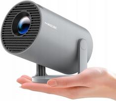 Mini projektorius 4K, WiFi 6, Bluetooth, 180° kampas, 200" LED
