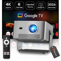 LED projektorius, 1100 ANSI, 4K, 140", Google TV, WiFi, HDR10+ HLG