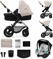 Vežimėlis 3in1 Kinderkraft MOOV 2 AIR, pilkas