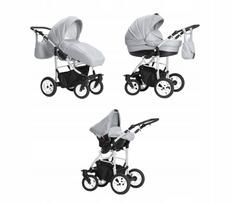 Vežimėlis 3in1 Cosmo su ISOFIX automobiline kėdute, 72 spalvos