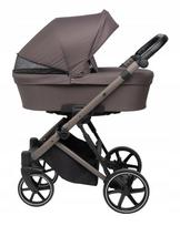 Vežimėlis VESTIN 2in1, lengvas, 12,8 kg, šokolado spalvos