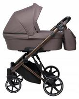 Vežimėlis kūdikiui VESTIN 2in1, šokolado spalvos, lengvas, 12,8 kg