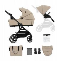 Vežimėlis KINDERKRAFT YOXI 2 viename su lopšiu, tinka iki 22 kg