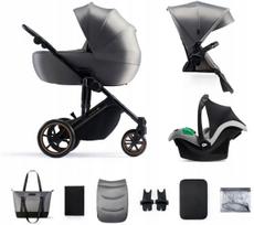 Vežimėlis Kinderkraft Prime 2 Pro 3in1 su Mink Pro lopšiu