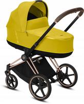 Vežimėlis Cybex PRIAM 2.0, 2-in-1, garstyčių geltonumo, rožinio aukso rėmas